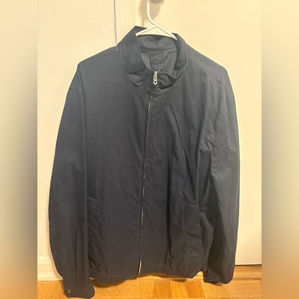 Mango Men's Dark Blue Windbreaker